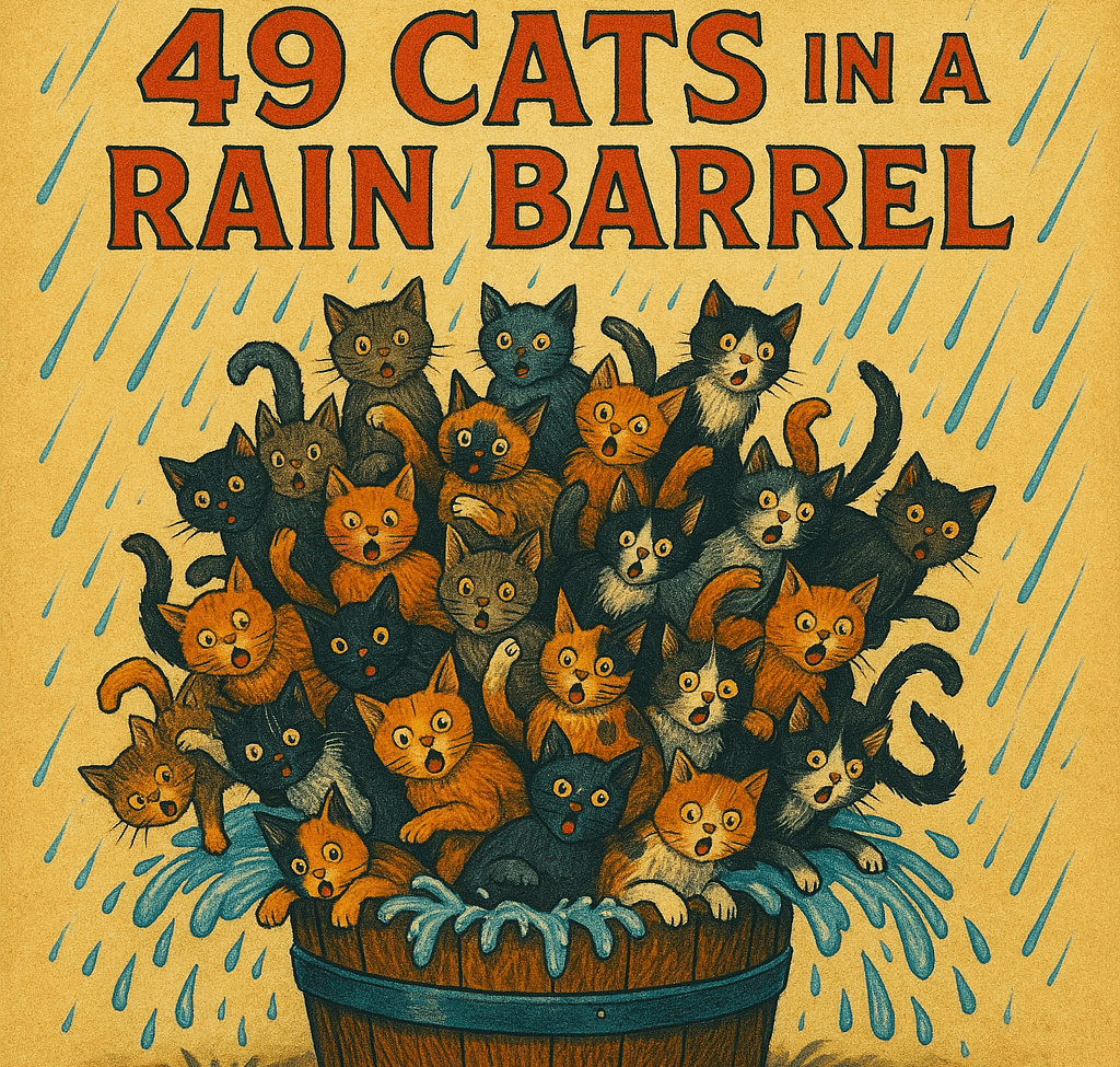49 Cats in a Rain Barrel fiddle and guitar lesson artwork