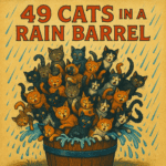 49 Cats in a Rain Barrel fiddle and guitar lesson artwork