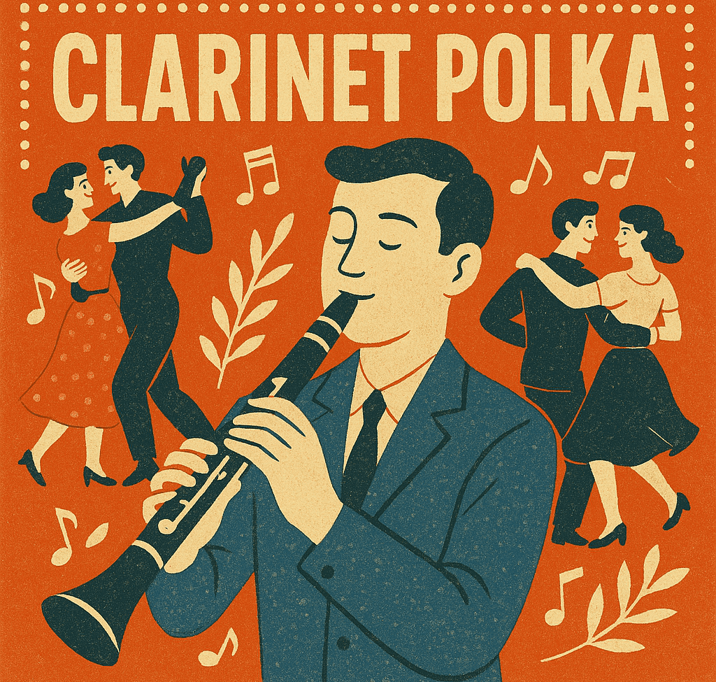 Clarinet Polka fiddle and guitar lesson artwork