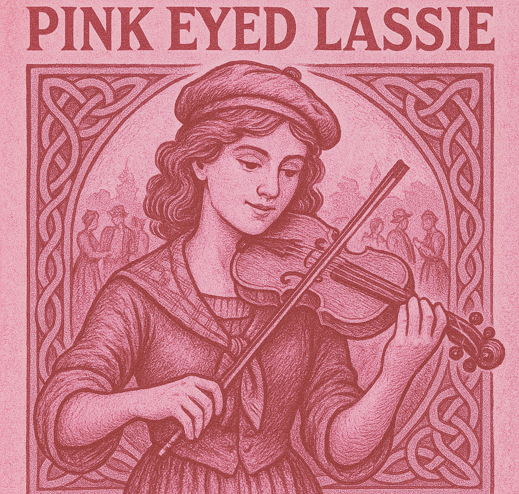 Pink Eyed Lassie fiddle and guitar lesson artwork