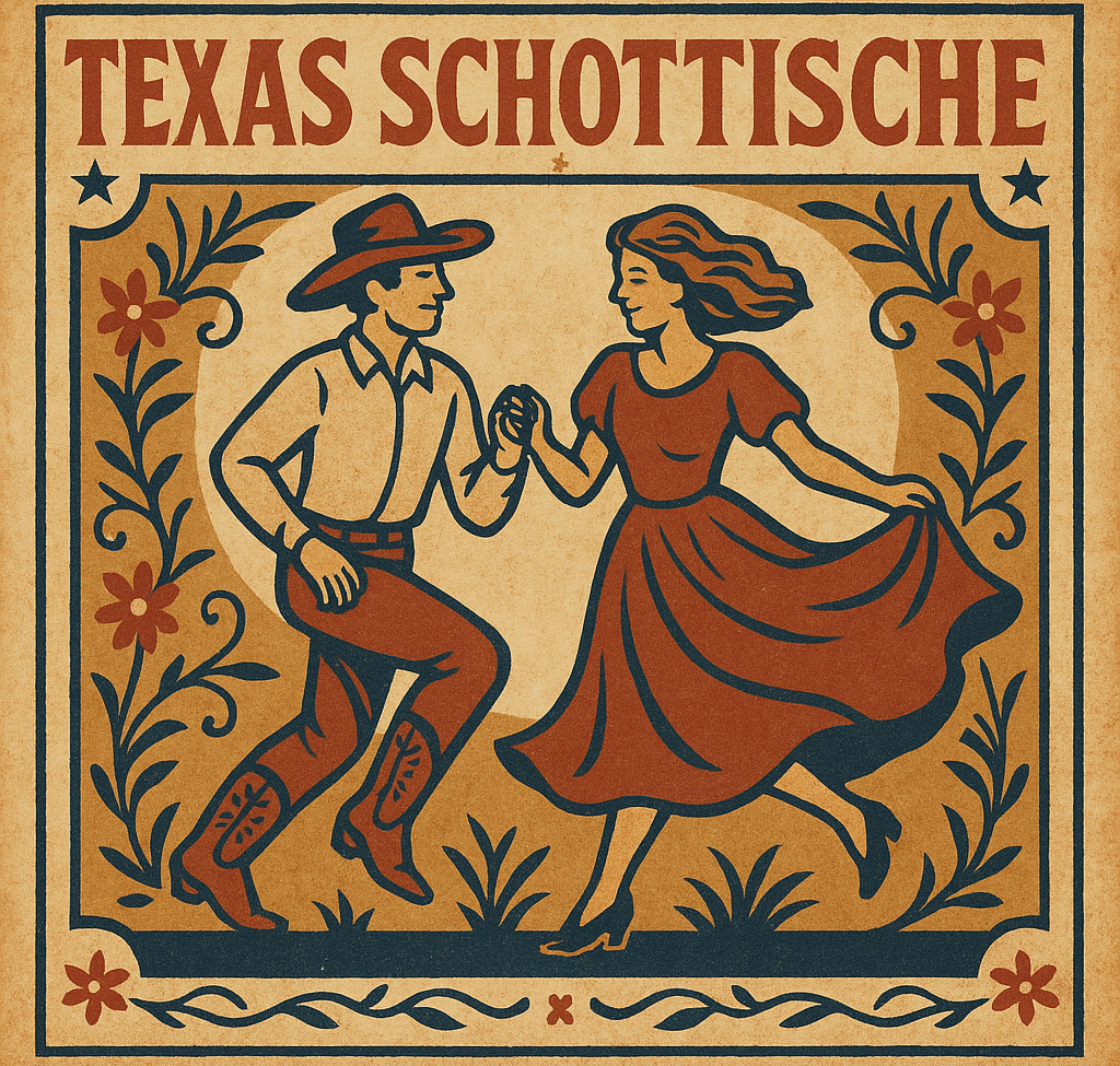 Texas Schottische fiddle and guitar lesson artwork