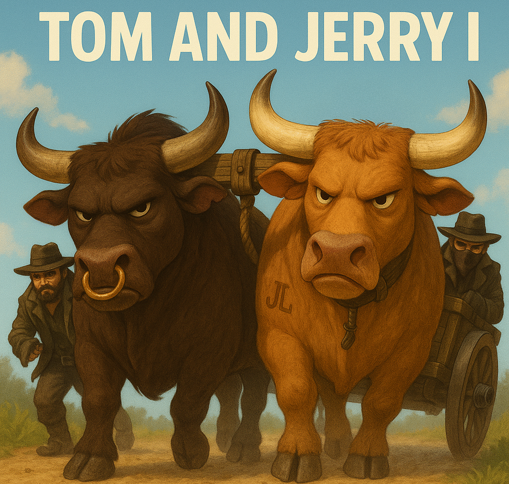 Tom and Jerry fiddle and guitar lesson artwork